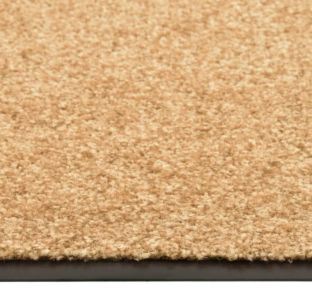 Tapete de porta lavável 120x180 cm creme