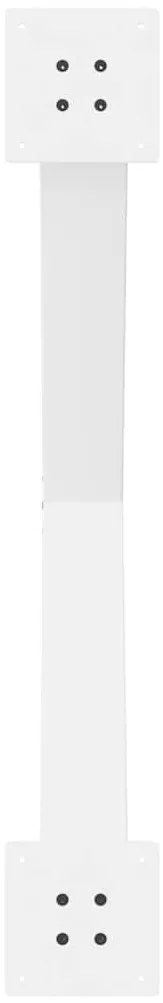 Pés para mesa de jantar em formato de X, 2 peças, branco, 90x (72-73)