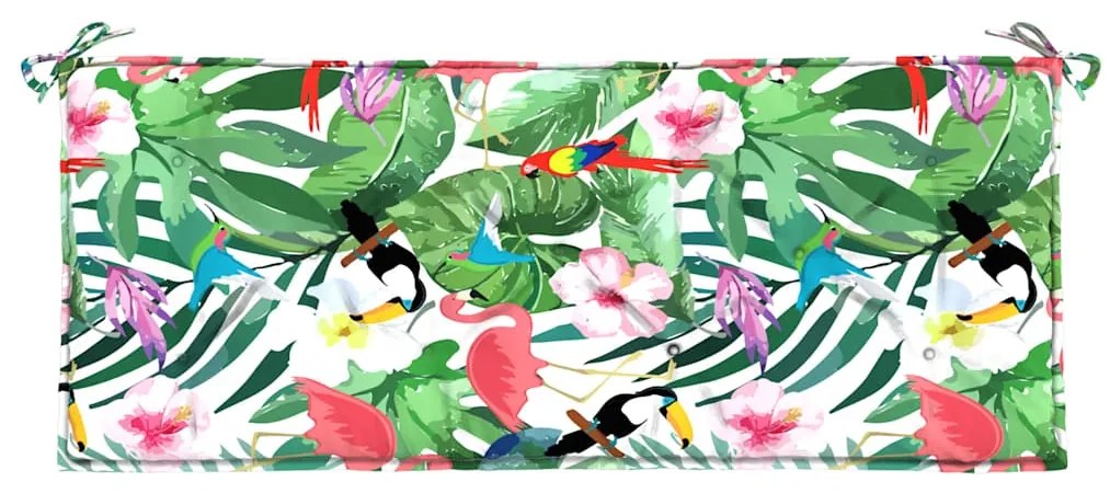 Almofadões p/ banco de jardim 2 pcs 120x50x7 cm tecido multicor