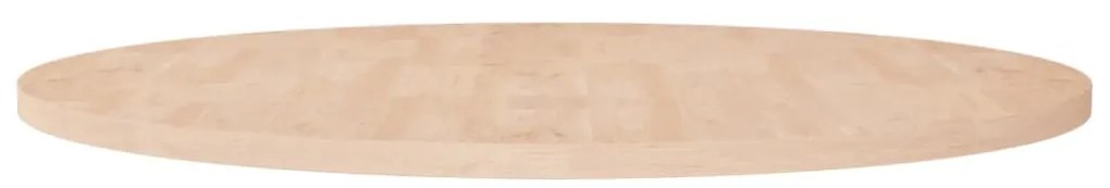 vidaXL Tampo de mesa redondo Ø90x2,5cm carvalho maciço não tratado