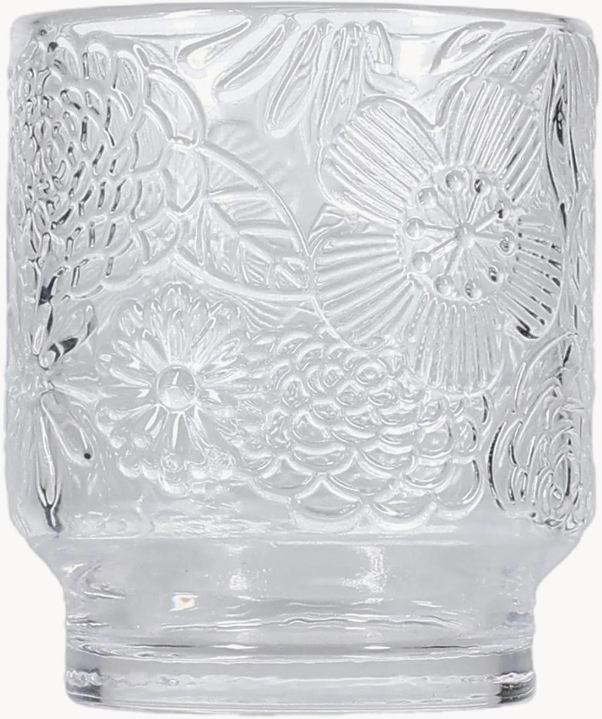 Copos de vidro Flora, conjunto de 4
