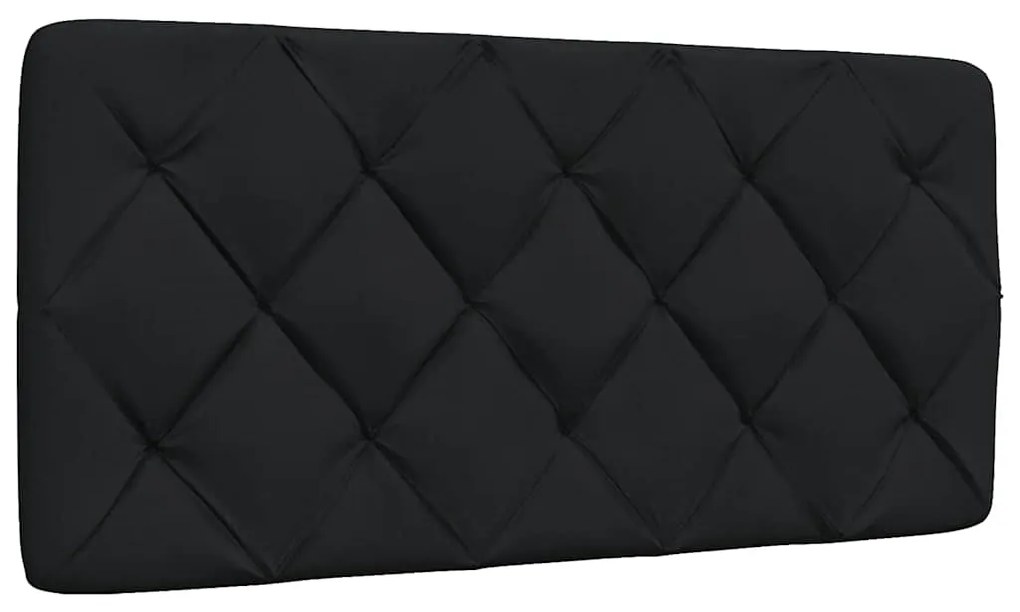 Cama com colchão 100x200 cm tecido preto
