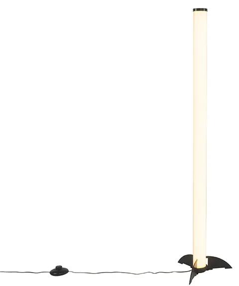 LED Candeeiro de pé moderno preto opala regulável - BOMBA Design