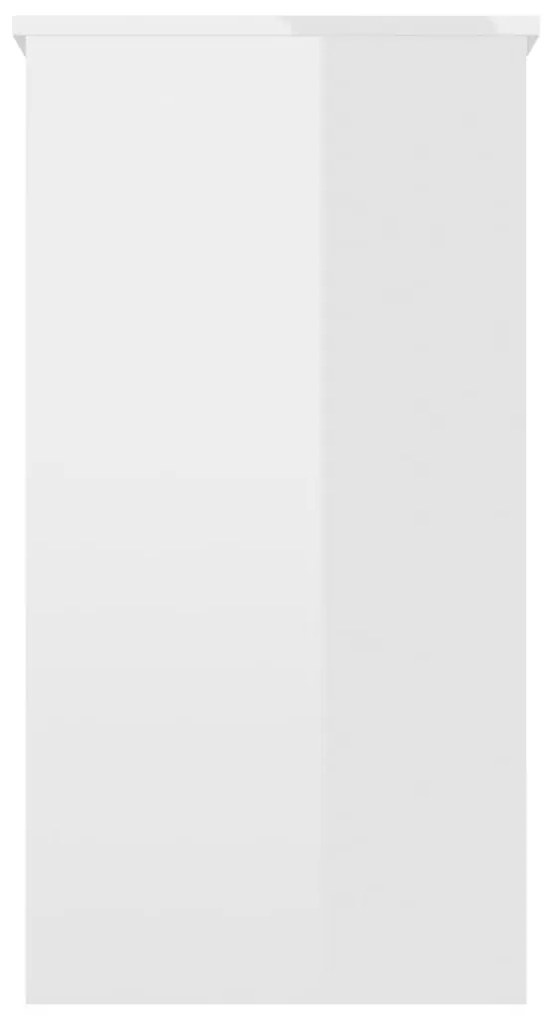 Secretária 80x40x75 cm derivados de madeira branco brilhante
