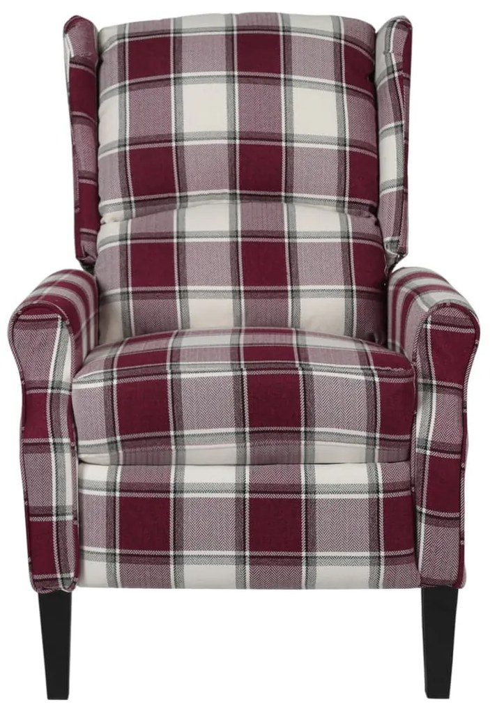 Poltrona de massagens reclinável tecido vermelho