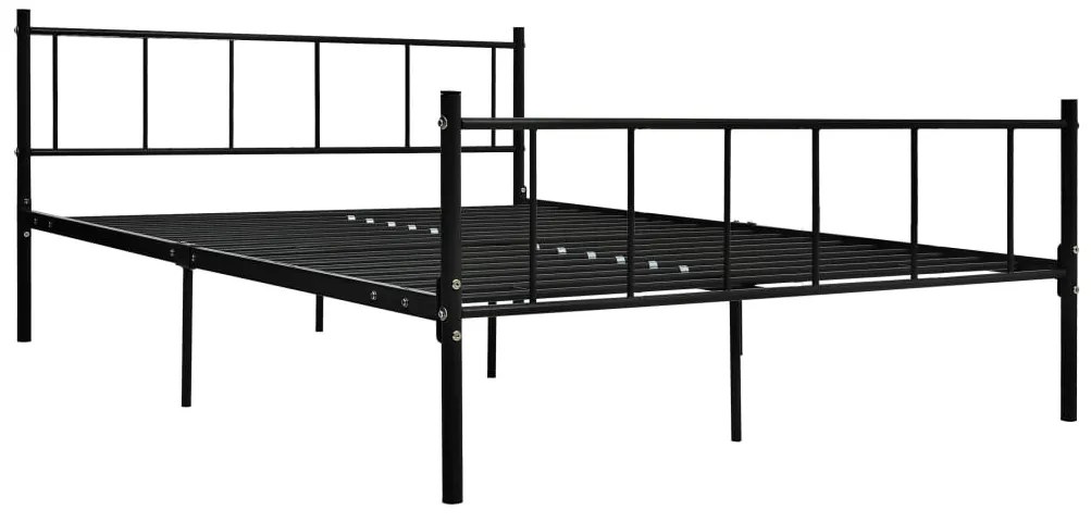 Estrutura de cama 180x200 cm metal preto