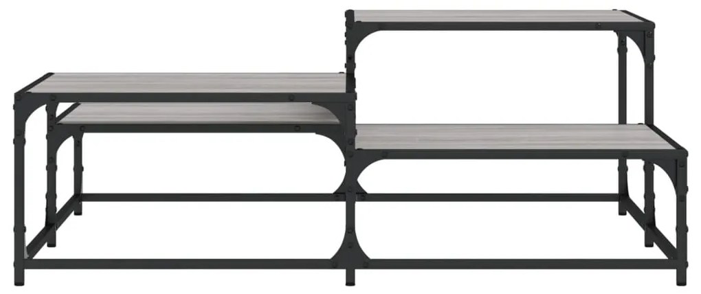 Mesa de centro 107x107x40 cm derivados de madeira cinza sonoma