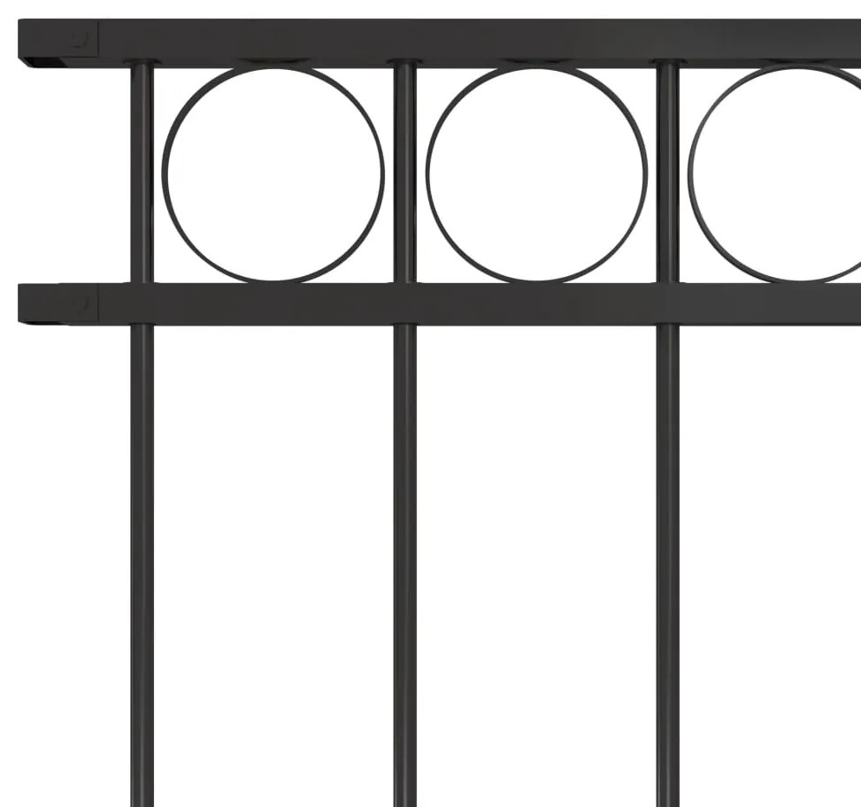 Painel de vedação 1,7x1,2 m aço preto