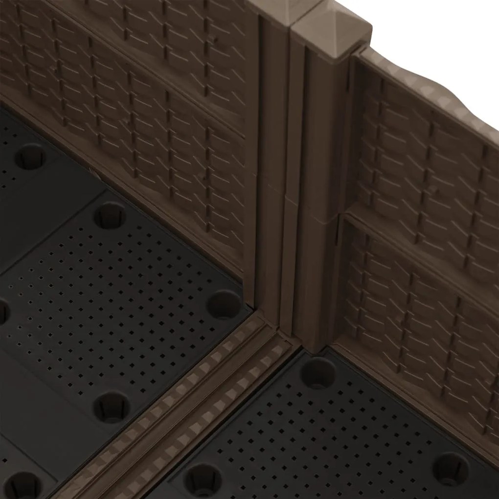 Canteiro elevado 80x80x38 cm polipropileno