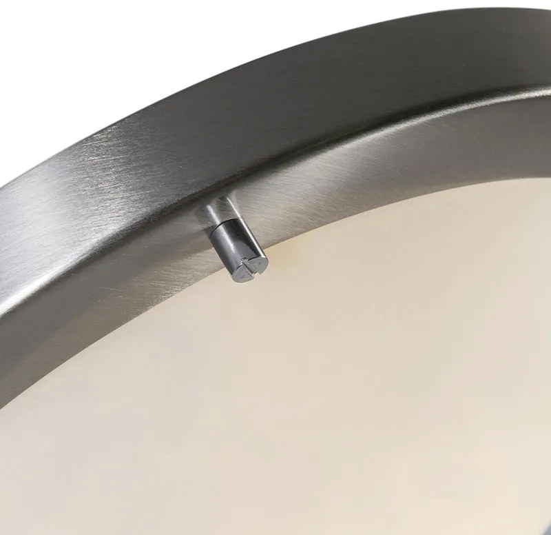 Candeeiro de teto moderno em aço 31 cm IP44 - Yuma Design,Moderno