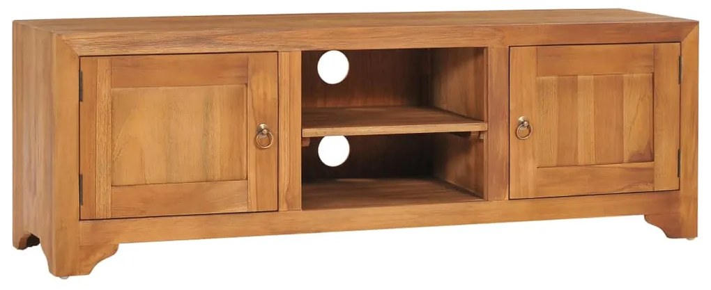 vidaXL Móvel de TV 115x30x40 cm madeira de teca maciça