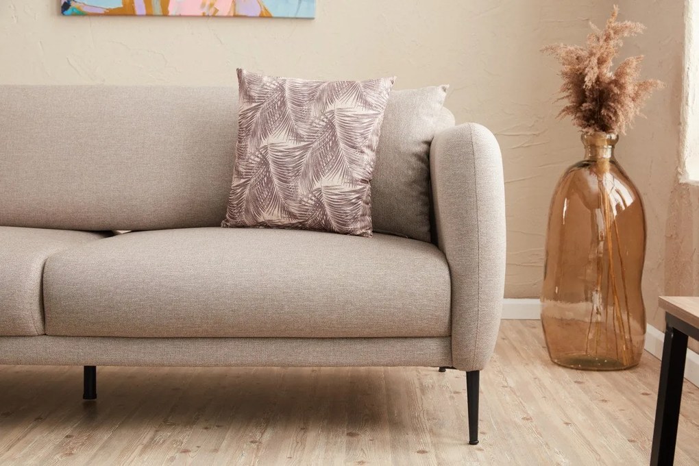 Sofá-Cama de Canto Venus – Creme – 265x80x163 cm