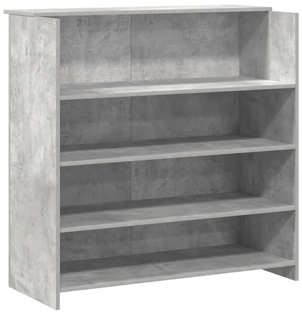 Balcão de recepção 180x50x103,5 cm madeira cinza cimento