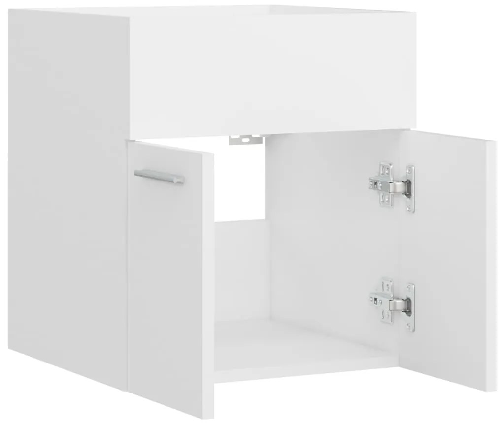 Armário lavatório 41x38,5x46 cm derivados de madeira branco