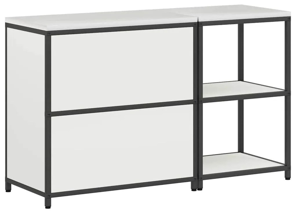 Conjunto de Armazenamento de Cozinha 2 pcs Branco