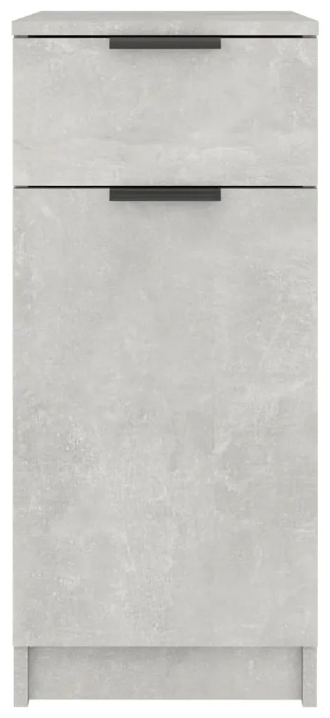 Armário secretária 33,5x50x75cm derivados madeira cinza cimento