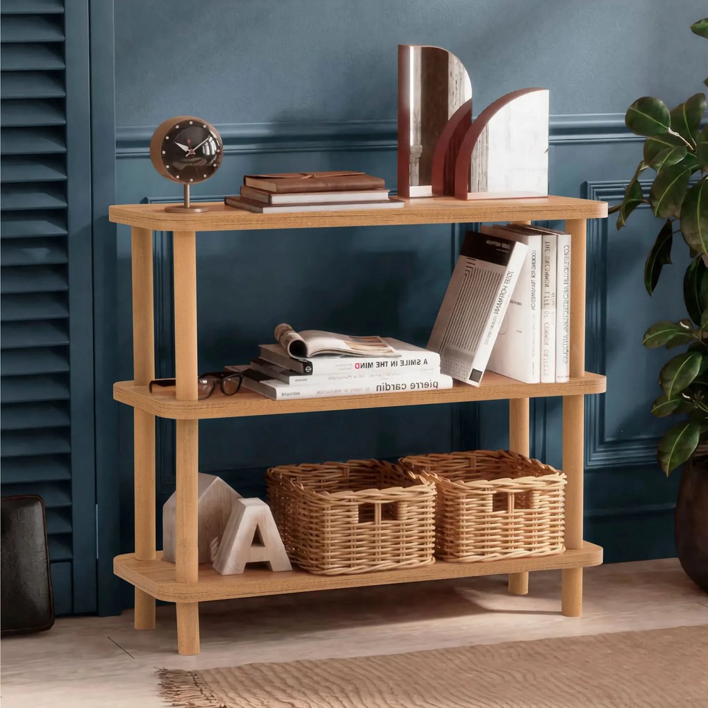 Estante Step – Pinheiro Atlântico – 80x75x28 cm
