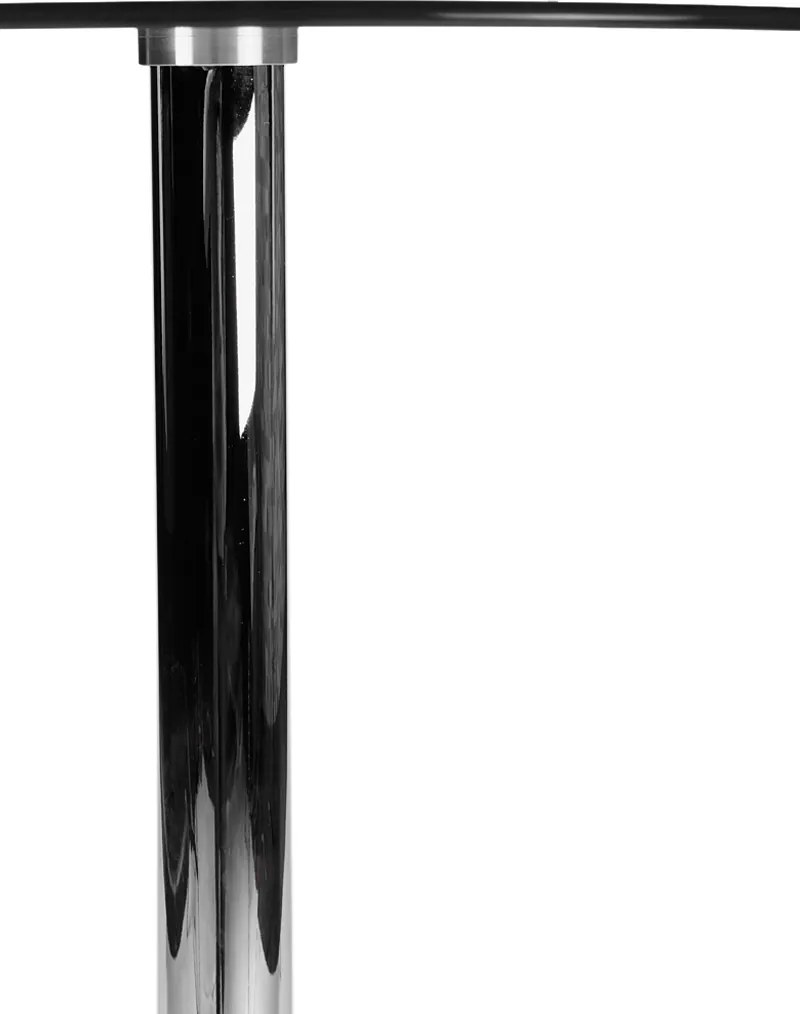 Mesa redonda de vidro transparente Ø60 x 105 cm