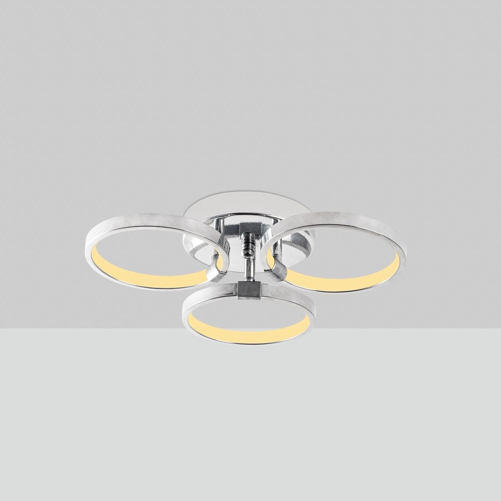 Chandelier Halka – Chrome – 37x9x32 cm