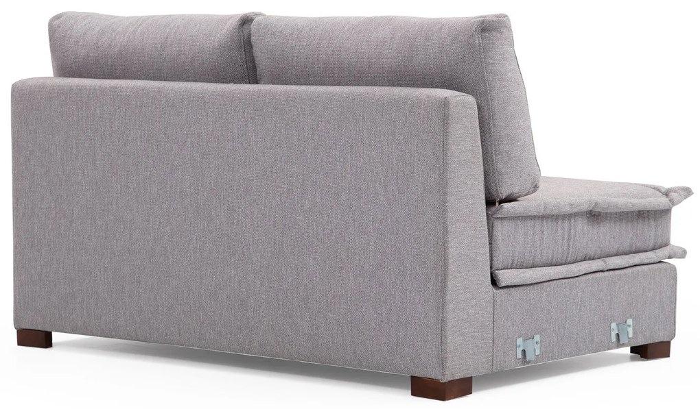 Sofá de Canto Lena – Cinzento Claro – 296 x 350 x 190 cm