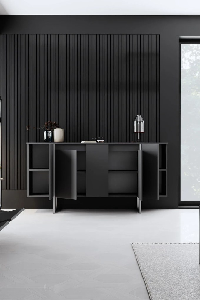 Console Luxe – Anthracite Silver – 160 x 35 x 80 cm