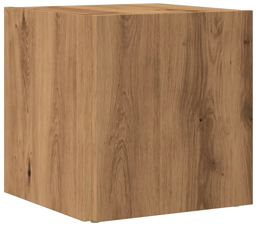Mesa de apoio 33x33x34 cm derivados madeira carvalho artisiano