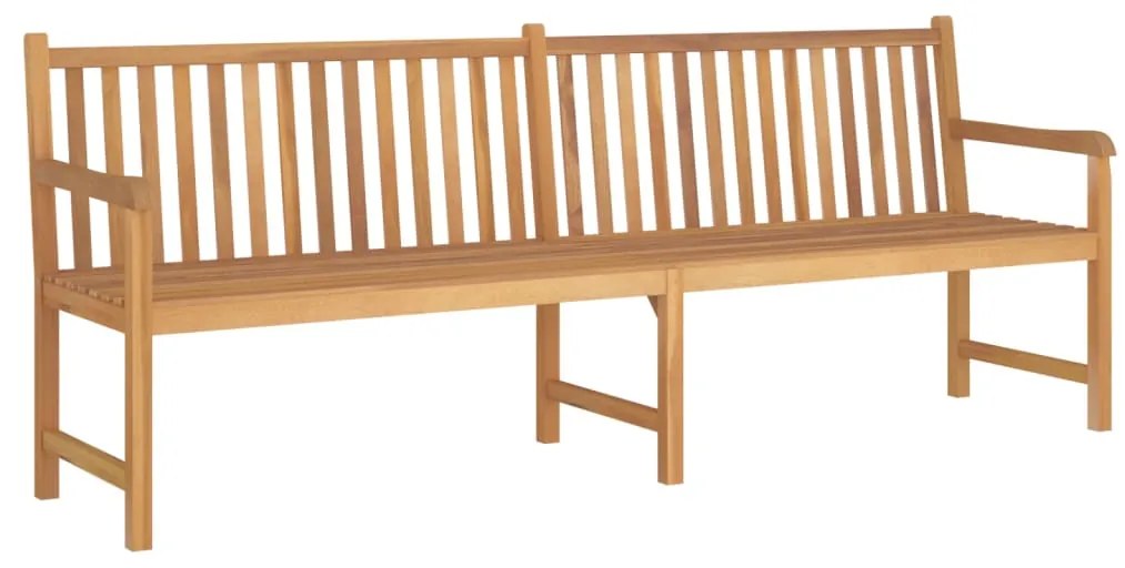vidaXL Banco de jardim 228 cm madeira de teca maciça