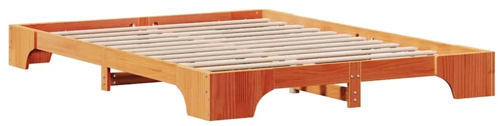 Cama Castanho 150x200 cm em Madeira de Pinho Maciça
