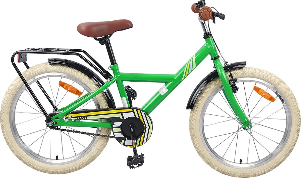 vidaXL Bicicleta Infantil 24 Polegadas para 8-12 anos Verde