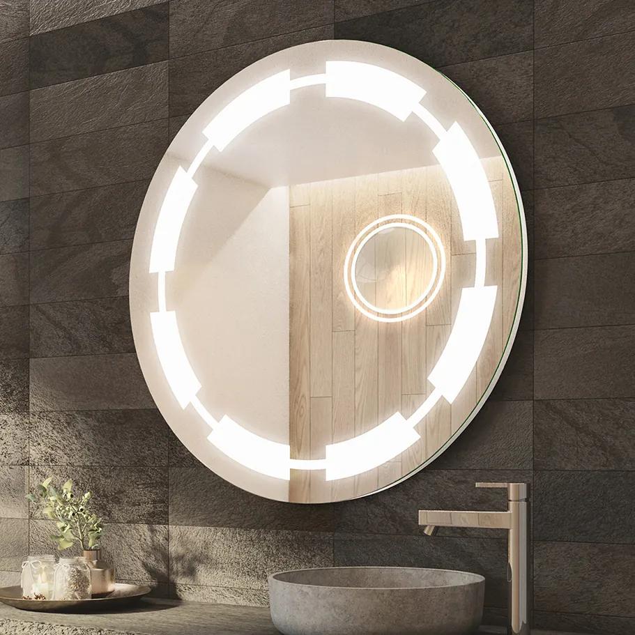 Espelho para Banheiro com Iluminação LED L32    o=40 cm