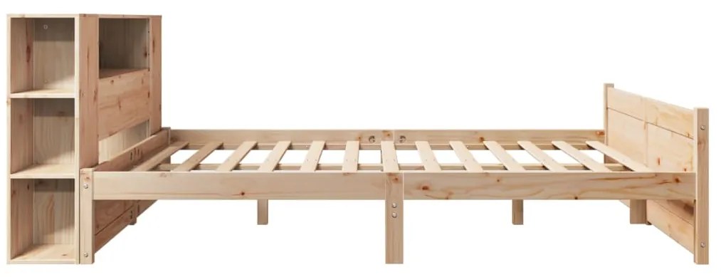 Cama com estante sem colchão 120x190 cm pinho maciço