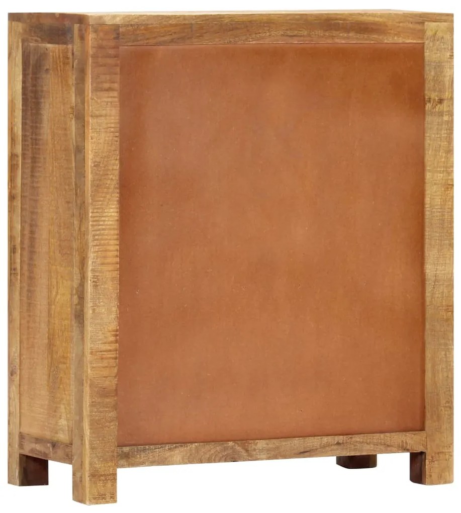 Aparador 65x30x75 cm madeira de mangueira maciça e áspera