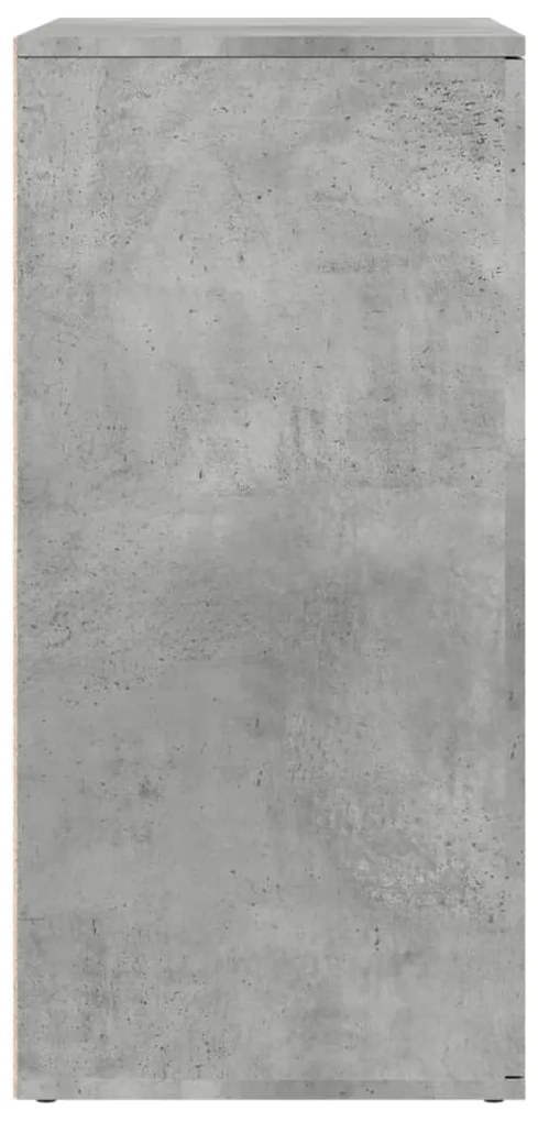 Aparador 79x38x80 cm madeira processada cinza cimento