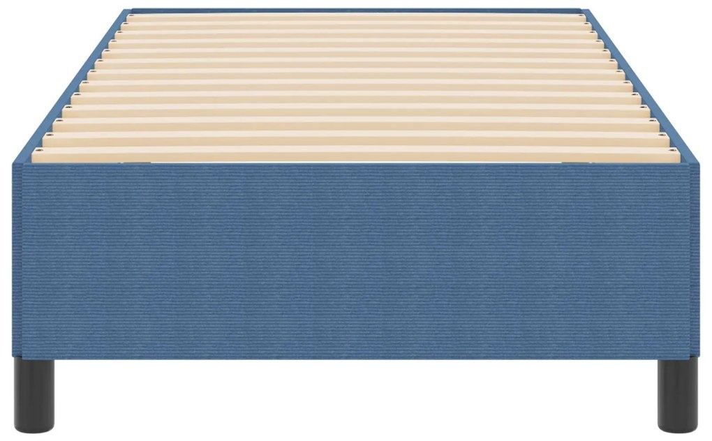 Estrutura de Cama vidaXL Azul 90x190 cm em Tecido Corduroy