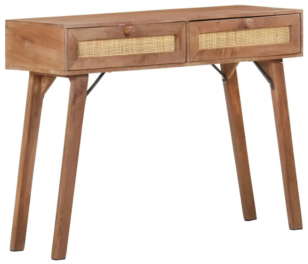 Mesa consola 100x35x76 cm madeira de mangueira maciça