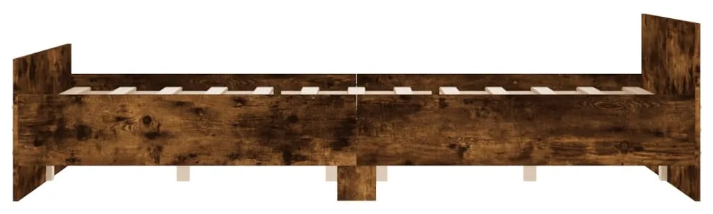 Estrutura de Cama Moona - 120x190 cm - Madeira Rustica - Design Modern