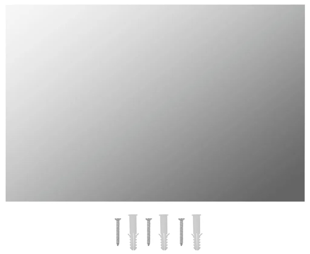 Espelhos de parede 2 pcs 60x40 cm vidro retangular