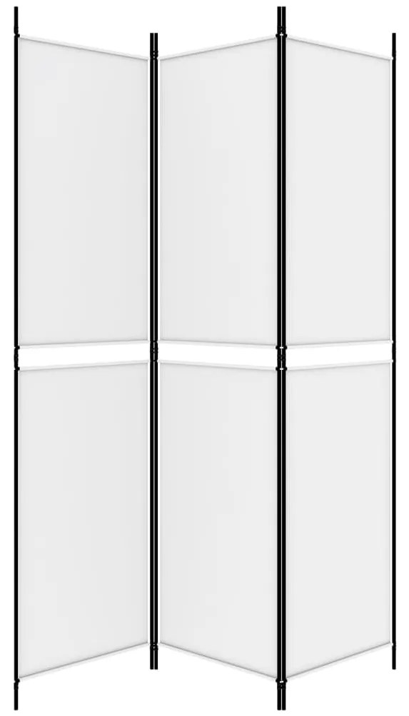 Divisória/biombo com 3 painéis 150x200 cm tecido branco