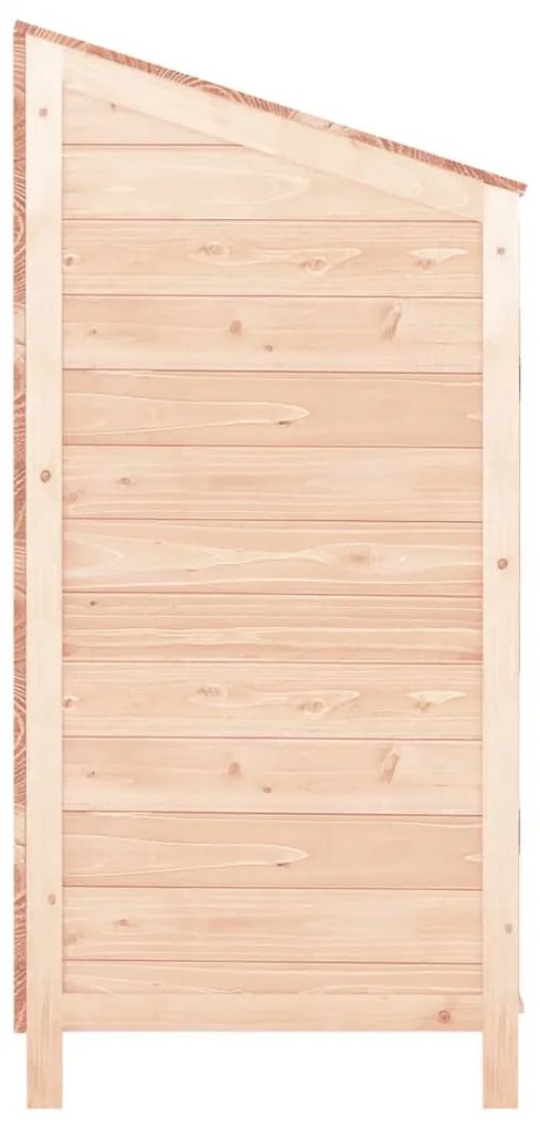 Abrigo de jardim 102x52x112 cm madeira de abeto maciça