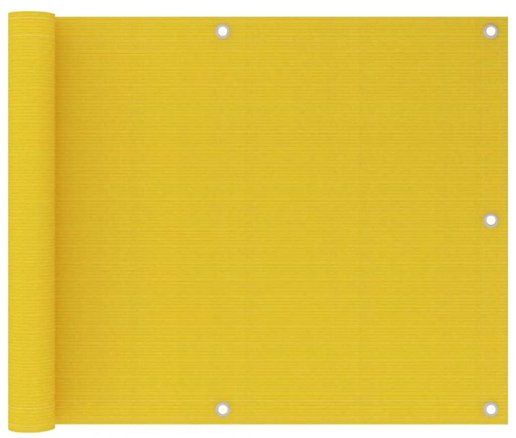 Tela de varanda 75x600 cm PEAD cor amarelo