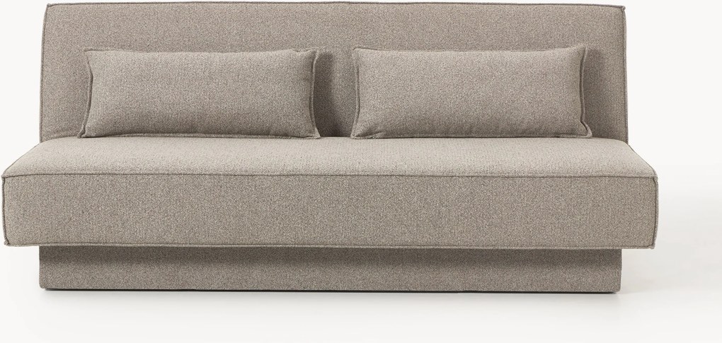 Sofá-cama em bouclé com arrumação David