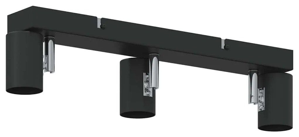 Holofote de Teto 3 Vias Ajustável Preto E27