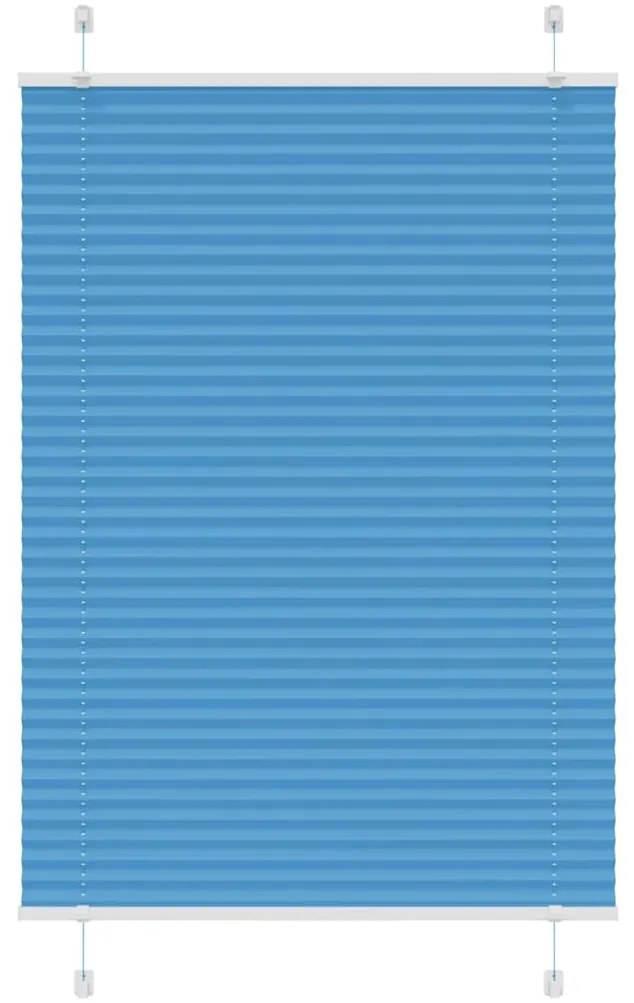 Azul Plissada Cega 90x150 cm Largura Tecido 89,4 cm Poliéster