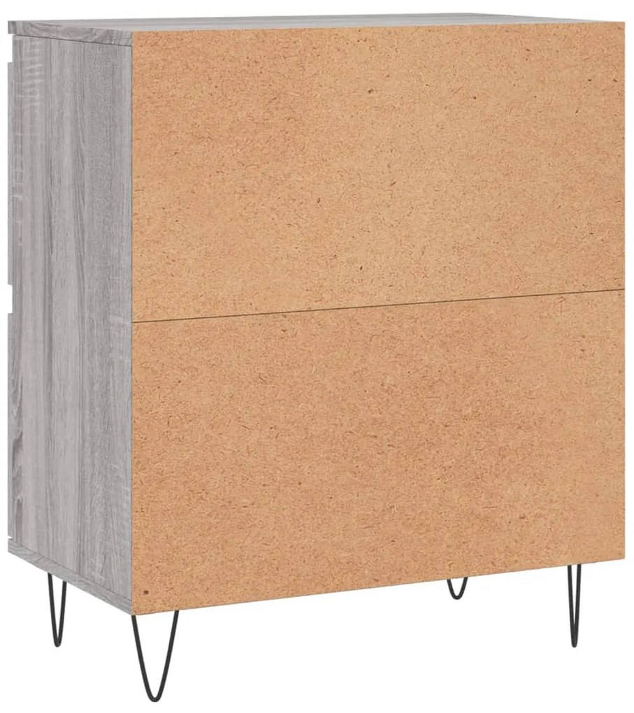 Aparadores 2 pcs derivados de madeira cinzento sonoma