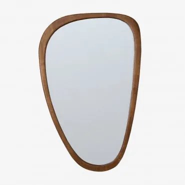 Espelho De Parede Em Madeira De Carvalho Arbidel 50 X 80 Cm & Carvalho Escuro Castanho - Sklum