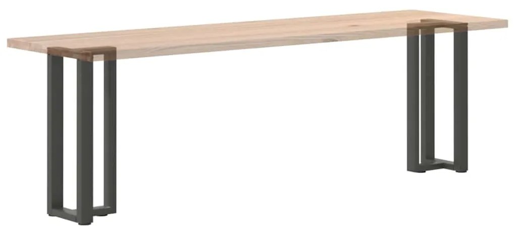 Pés de mesa de console em forma de T, 2 peças, antracite, 38x25x(72-73