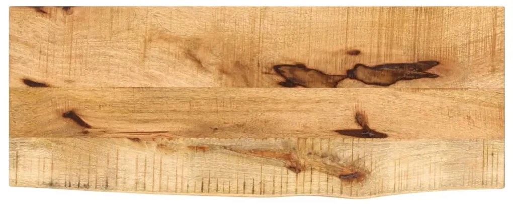 Tampo de mesa c/ borda viva 80x40x2,5cm mangueira áspera maciça