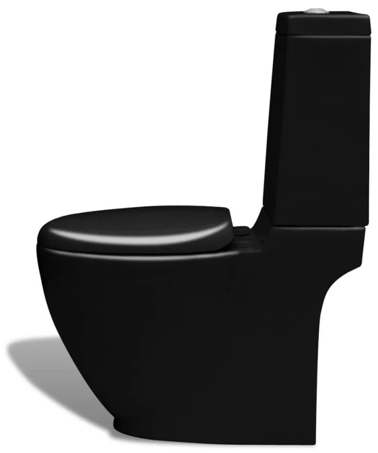 Conjunto com sanita e bidé cerâmica preto