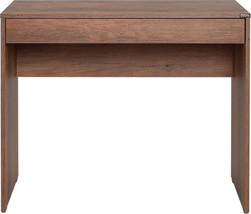 Secretária "Inspire" - 90 x 75 x 55 cm - Nogueira - Design Moderno