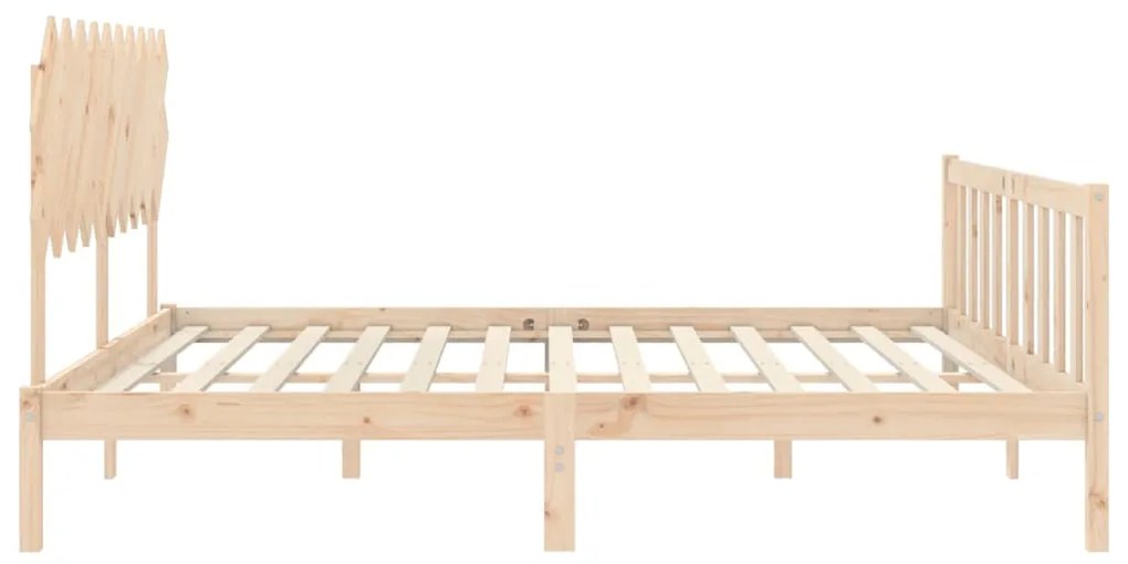 Cama sem colchão 120x200 cm madeira de pinho maciça